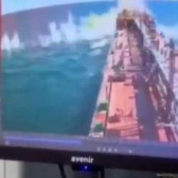 Karadeniz&rsquo;de tahıl y&uuml;kl&uuml; gemiye İHA saldırısının g&ouml;r&uuml;nt&uuml;leri ortaya &ccedil;ıktı