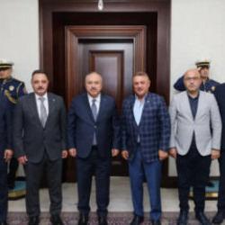 TİMBİR heyetinden Emniyet Genel M&uuml;d&uuml;r&uuml; Fidan&rsquo;a ziyaret