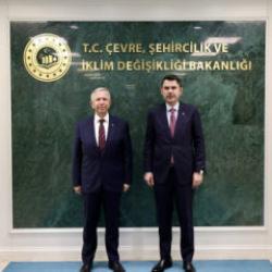 Bakan Kurum,  Mansur Yavaş&rsquo;ı kabul etti! 'Ortak akılla &ccedil;alışacağız'