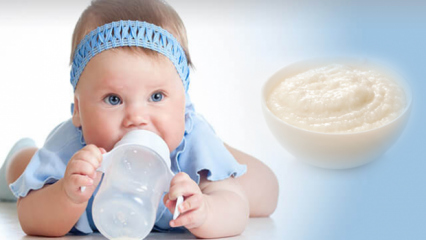 Bebek için kolay pirinç unlu muhallebi tarifi! Ek gıda döneminde bebek muhallebisi yapılışı