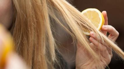 Limonun saça faydaları nelerdir? Limonlu saç maskesi tarifi! Limonun saça zararı var mıdır?