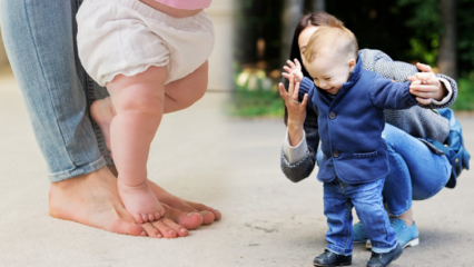 Bebekler nasıl kolay yürütülür? Bebekler neden geç yürür? Bebeklerde yürüme belirtileri