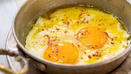 Sahanda yumurta nasıl yapılır? Sahanda yumurtanın püf noktaları