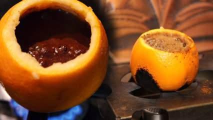Portakallı Türk kahvesi nasıl yapılır? Portakal kabuğunda mis gibi Türk kahvesi