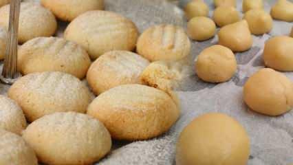 3 malzemeli pratik kurabiye tarifi! En kolay tatlı kurabiye nasıl yapılır?