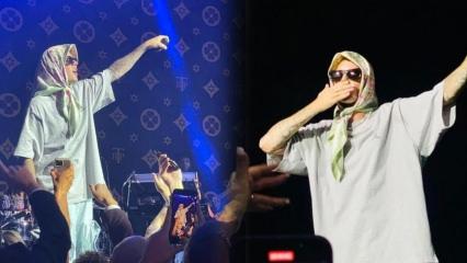 Justin Bieber sahneye başörtüsü ile çıktı! Hayranları çıldırdı...