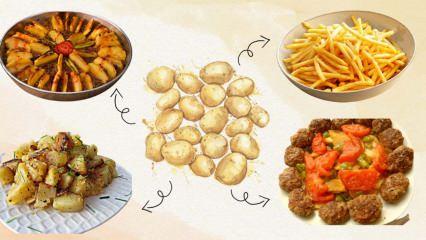 Patatesle en kolay hangi tarif yapılır? Patatesle yapılan en lezzetli ve pratik yemek tarifleri