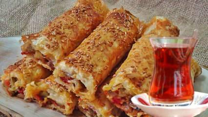 Baklava yufkasından mantarlı börek nasıl yapılır?