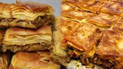 En kolay el açması kıymalı börek nasıl yapılır? Çıtır çıtır kıymalı börek tarifi