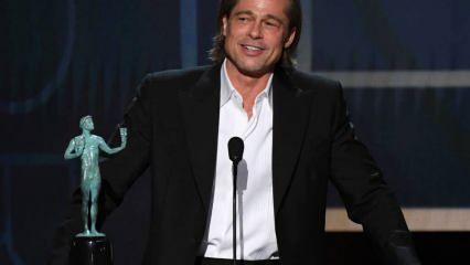 Brad Pitt kırmızı halıya etekle çıktı! Sosyal medyada olay oldu