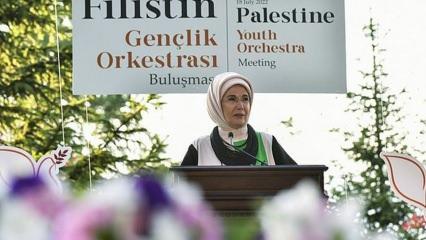 Emine Erdoğan Filistinli sanatçılarla buluştu: Irkçılığın şifası hoşgörüdür!