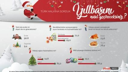 Areda Survey Türk halkının yeni yıl tercihlerini ele aldı! Tavuk eti yeni yılda hindi etini...