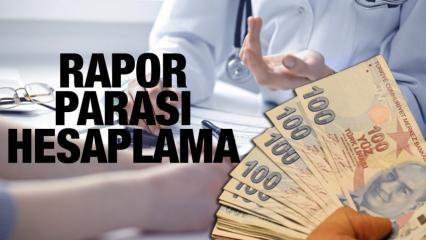 Rapor parası nasıl alınır ve ne zaman yatar? İşgöremezlik ücreti ne kadar?Rapor hesaplama 2024 