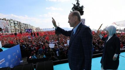Emine Erdoğan İzmir mitinginden paylaştı: İzmir için yarın değil, hemen şimdi!