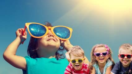 Çocuklar için en uygun güneş gözlüğü nasıl olmalı? Çocuk gözlerinin özellikleri...
