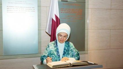 Emine Erdoğan Katar Doha ziyaretinden paylaşım yaptı