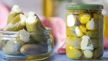 Jalapeno biber turşusu nasıl yapılır? Jalapeno peynir dolgullu turşu tarifi