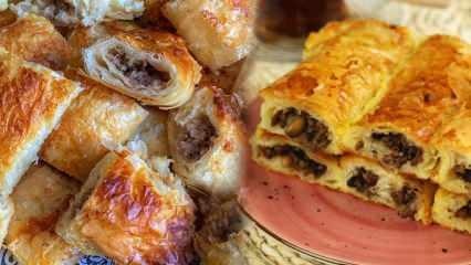 Çıtır çıtır hazır yufkadan kıymalı börek! En kolay kıymalı börek nasıl yapılır?