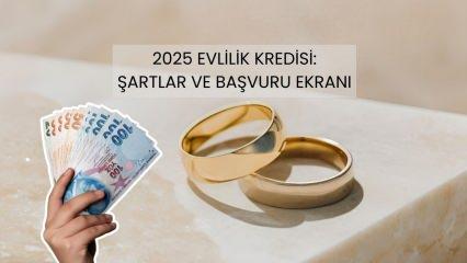 2025 Faizsiz Evlilik Kredisi: İşte, şartları ve başvuru ekranı