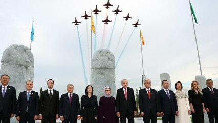 Emine Erdoğan, Türk devletlerinin liderleri ve eşleriyle bir araya geldi