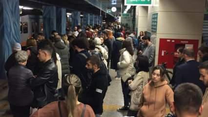 Yenikapı - Atatürk Havalimanı metro hattında yine kriz! Binlerce vatandaş mahsur kaldı
