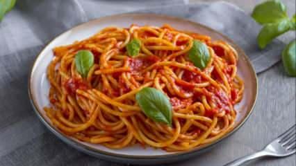 Salçalı spagetti tarifi, nasıl yapılır?