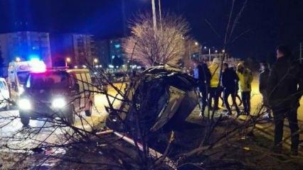 Tokat'ta başıboş k&ouml;pek, kazaya neden oldu