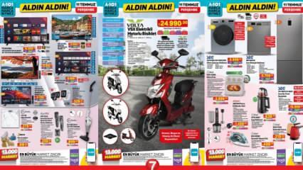 A101 Aktüel 11 Temmuz 2024 Kataloğu Yayınlandı! Elektrikli motosiklet, kamp sandalyesi, akıllı saat