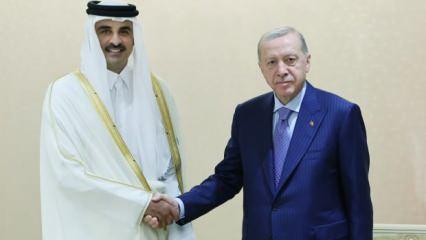 Erdoğan, Al Sani ile görüştü! Yeni tehdide dikkat çekti: İslam dünyası izin vermemeli