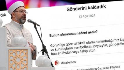 Instagram önce sildi, sonra geri adım attı! Erbaş'ın iki mesajı yeniden yüklendi