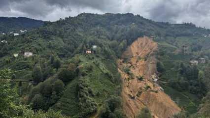 Rize'de heyelan! Valilikten açıklama