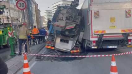 Son dakika: İstanbul'da yol çöktü!