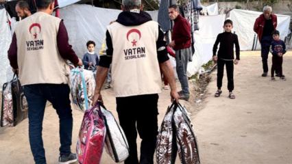 Vatan Sevdalıları Vakfı, Gazze'de yardımlarını s&uuml;rd&uuml;r&uuml;yor!