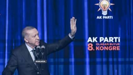 Son dakika: Cumhurbaşkanı Erdoğan'dan tarihi kongrede tarihi mesajlar!