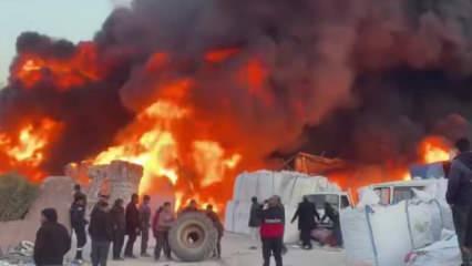 Şanlıurfa'daki geri dönüşüm tesisinde yangın