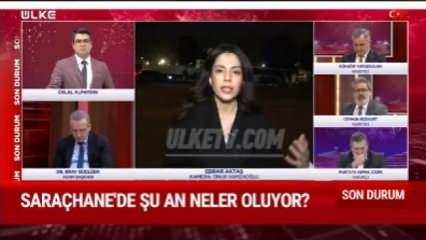 Saraçhane'de ÜLKE TV muhabirine çirkin saldırı!