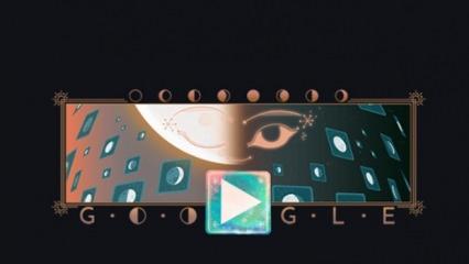 Google'da "Yarım Ay'ın Yükselişi" doodle oldu! Ay’ın Evreleri animasyonla hayat buldu