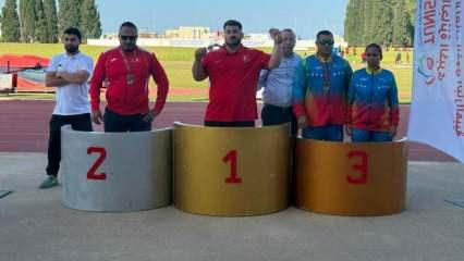 Mill sporcumuz, Tunus'ta altın madalya kazandı
