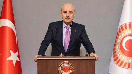 Numan Kurtulmuş: İsrail hükümetinin varlığı dünya barışı için büyük tehdittir