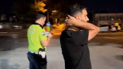 Bir promille ehliyeti kaptırdı!Sürücünün pişmanlığı böyle kaydedildi