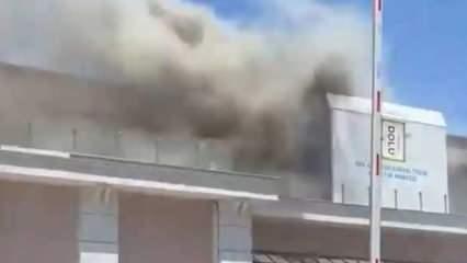 Üsküdar'da sosyal tesiste korkutan yangın! Dumanlar çevreye yayıldı
