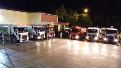 Konya Büyükşehir, Antakya'daki yangın söndürme çalışmalarına destek oluyor