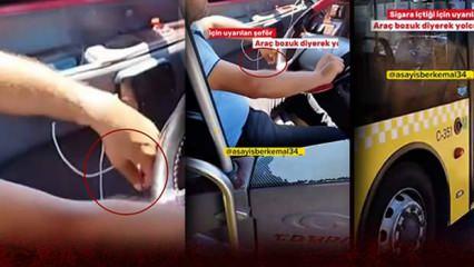 Araç içerisinde sigara içen sürücü uyarılınca yolcuyu araçtan indirdi