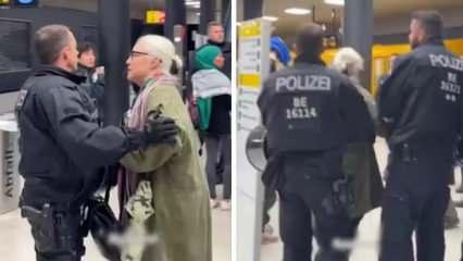 Berlin'de Filistin destekçilerine polis şiddeti: O anlar kameralara yansıdı!