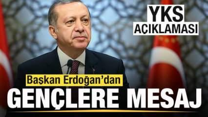 Başkan Erdoğan'dan YKS paylaşımı! Gençlere mesaj