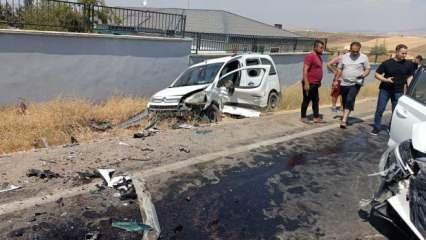 Gaziantep’te hafif ticari araç ile otomobil çarpıştı: 7 yaralı