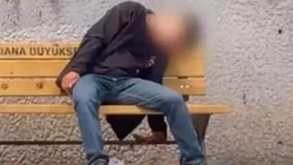 Sokak ortasında içler acısı manzara: Kendinden geçti!