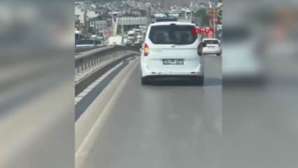 Yine bir trafik magandası ambulansa yol vermedi
