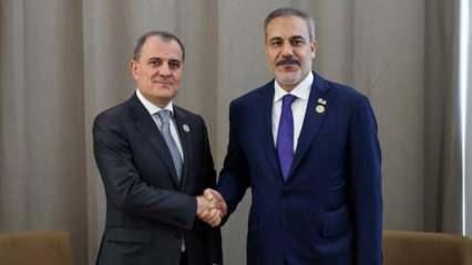 Dışişleri Bakanı Hakan Fidan, Azerbaycanlı mevkidaşı ile görüştü