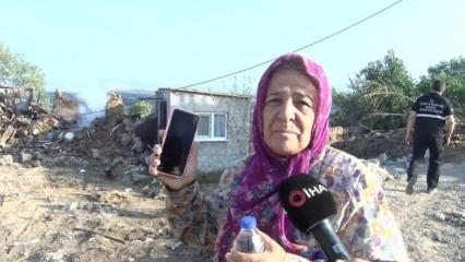 Çanakkale'deki yangın dehşetini anlattı: 'Kapıya çıktım, gün yüzü böyle kararmış'